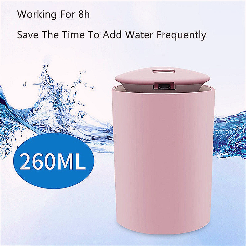 260ML Ultrasonic Air Humidifier Oil Diffuser