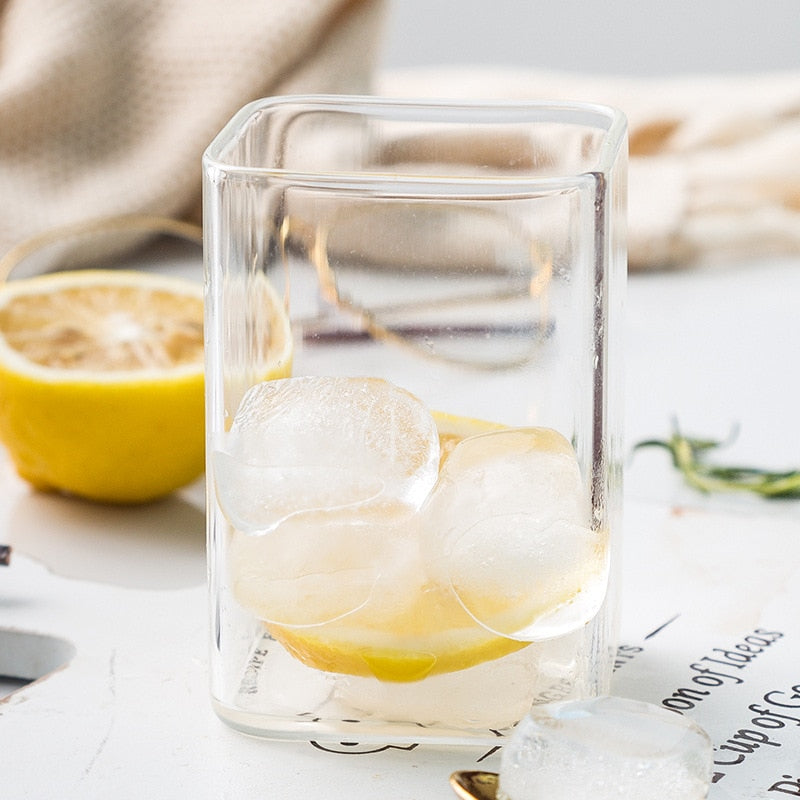 Rectangle  Glass Cup