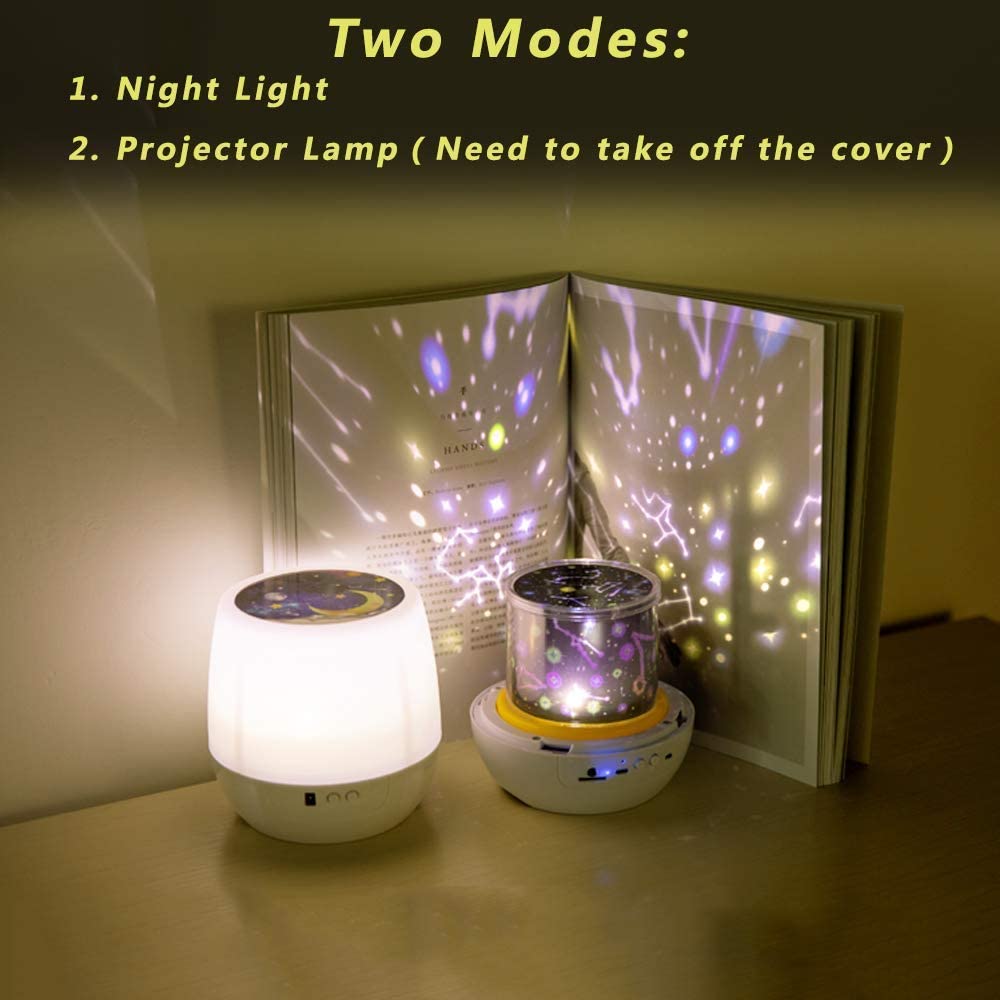 Moon Star Projector Night Lamp