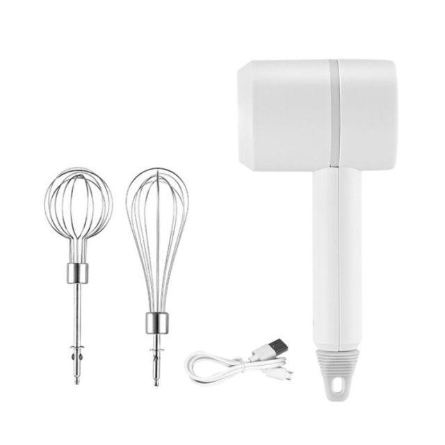 Portable Hand Mixer USB Rechargeable, Electric Whisk Cordless