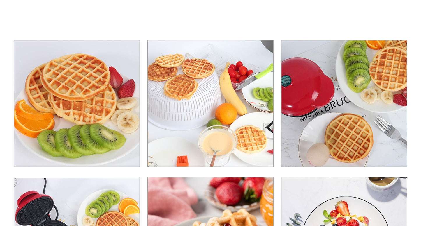 Buy Wholesale China Breakfast Nonstick 4 Inch Breakfast Lunch Snacks Mini  Waflera For Individuals & Mini Waffle Maker at USD 4